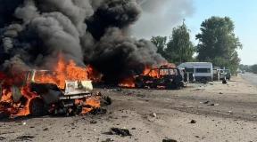 Война, 18 августа. РФ ударила по оживленному перекрестку в Печенегах, десяток погибших. В Жлобине упал беспилотник. Попытка атаки на Москву