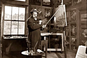 Картины и афоризмы Черчилля: «Я не верю, что Россия хочет войны. Она хочет плодов войны»